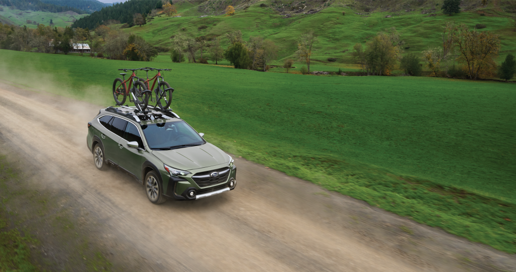 Subaru Outback at green hills
