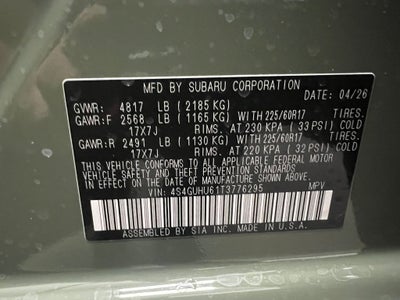 2026 Subaru CROSSTREK Wilderness