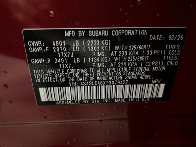 2026 Subaru FORESTER Standard Model