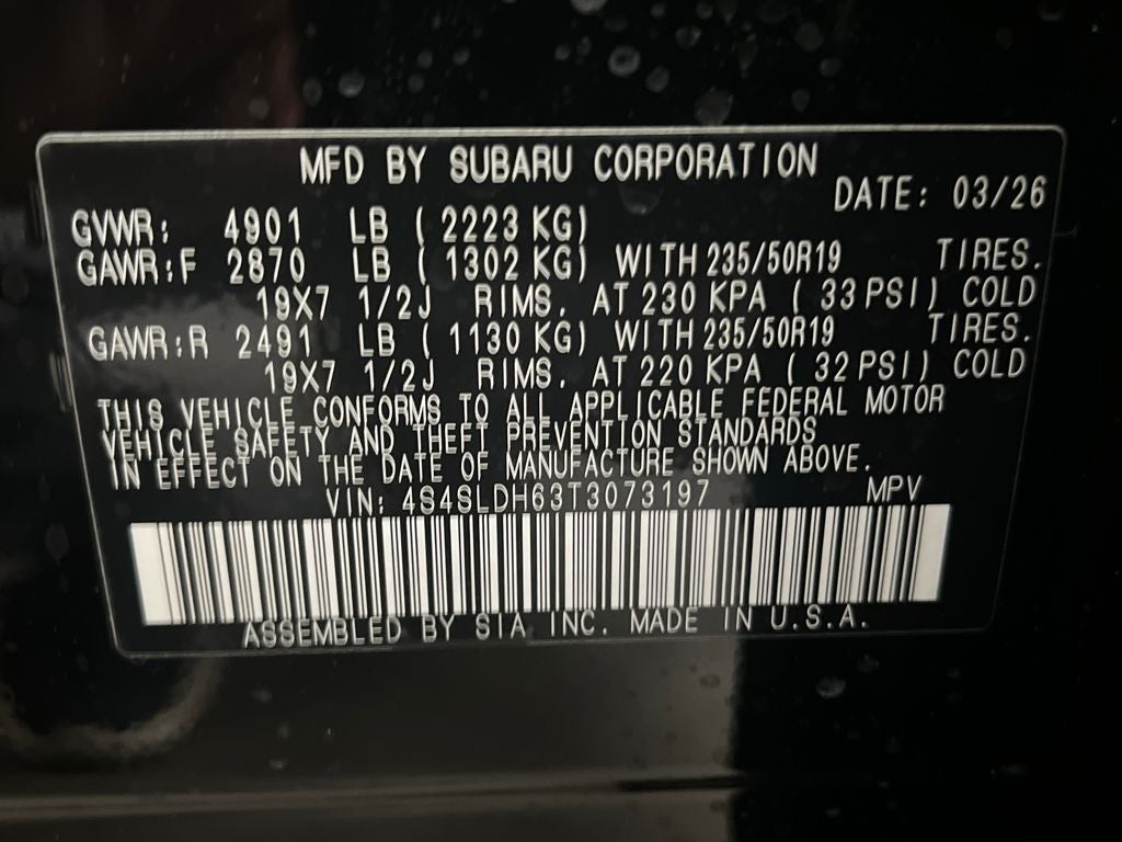 2026 Subaru FORESTER Sport Onyx Edition