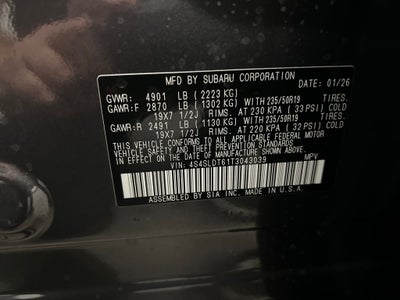 2026 Subaru FORESTER Touring