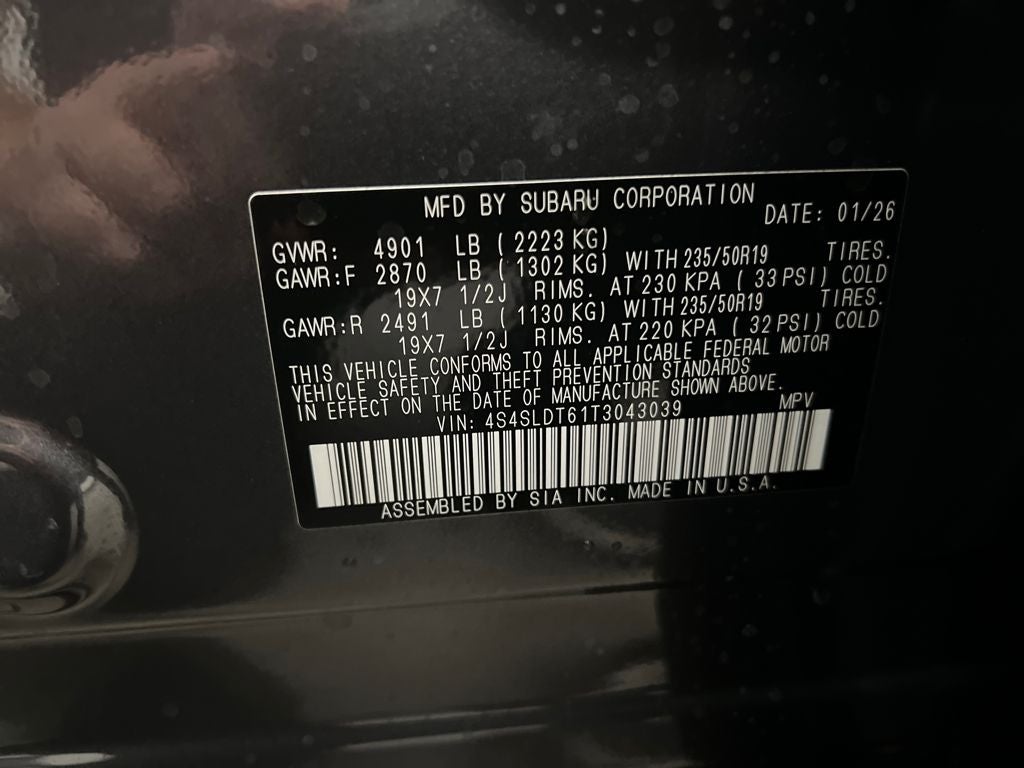 2026 Subaru FORESTER Touring