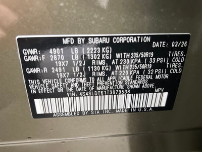 2026 Subaru FORESTER Touring