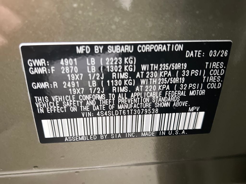 2026 Subaru FORESTER Touring