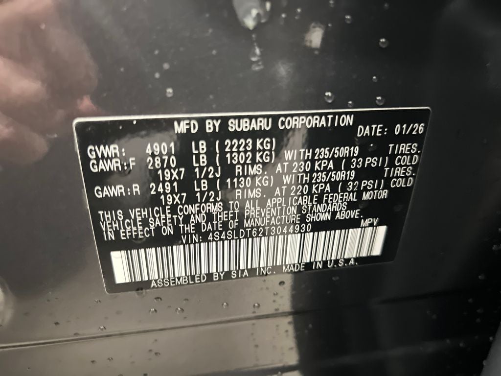 2026 Subaru FORESTER Touring