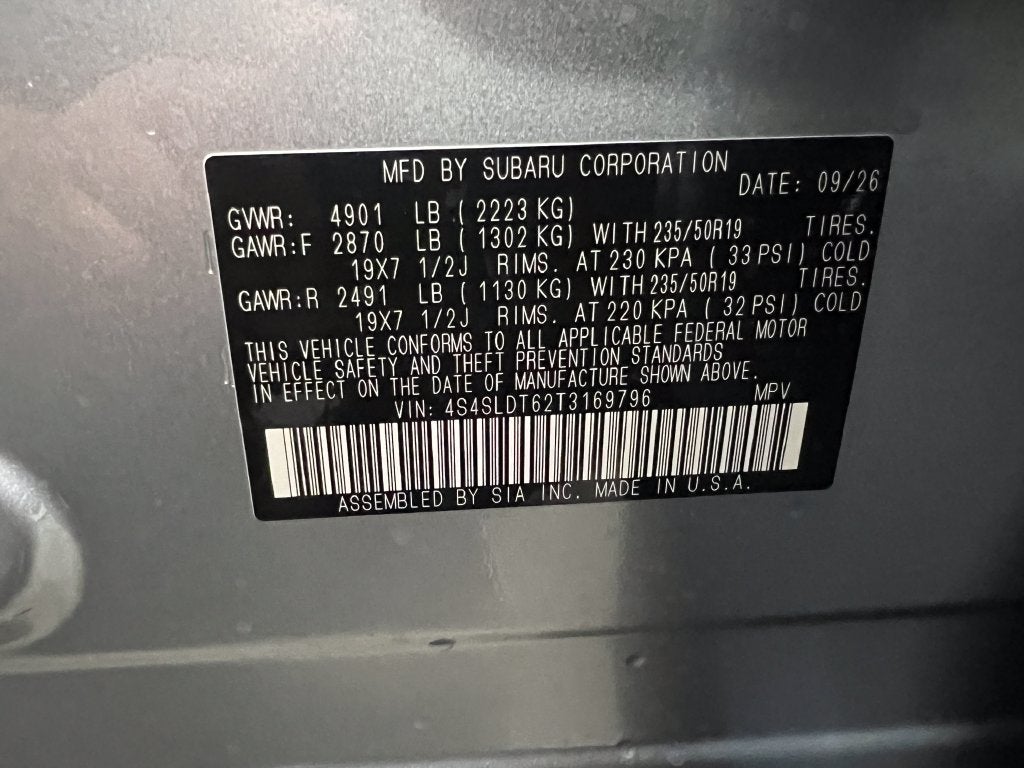 2026 Subaru FORESTER Touring