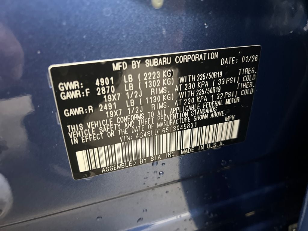 2026 Subaru FORESTER Touring