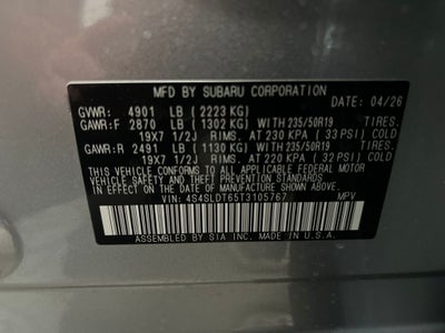 2026 Subaru FORESTER Touring