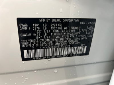 2026 Subaru FORESTER Touring