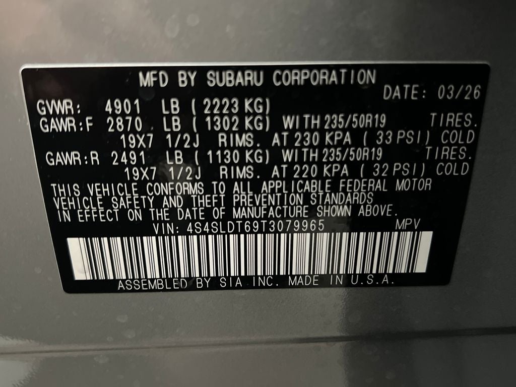 2026 Subaru FORESTER Touring