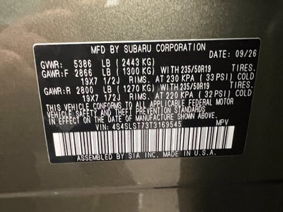 2026 Subaru FORESTER Touring Hybrid