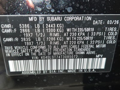 2026 Subaru FORESTER Touring Hybrid
