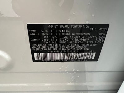 2026 Subaru FORESTER Touring Hybrid