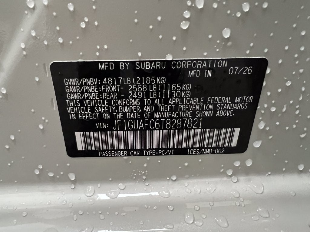 2026 Subaru IMPREZA Sport