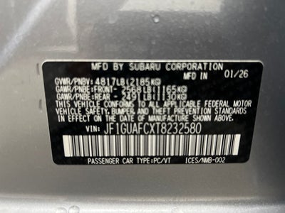 2026 Subaru IMPREZA Sport