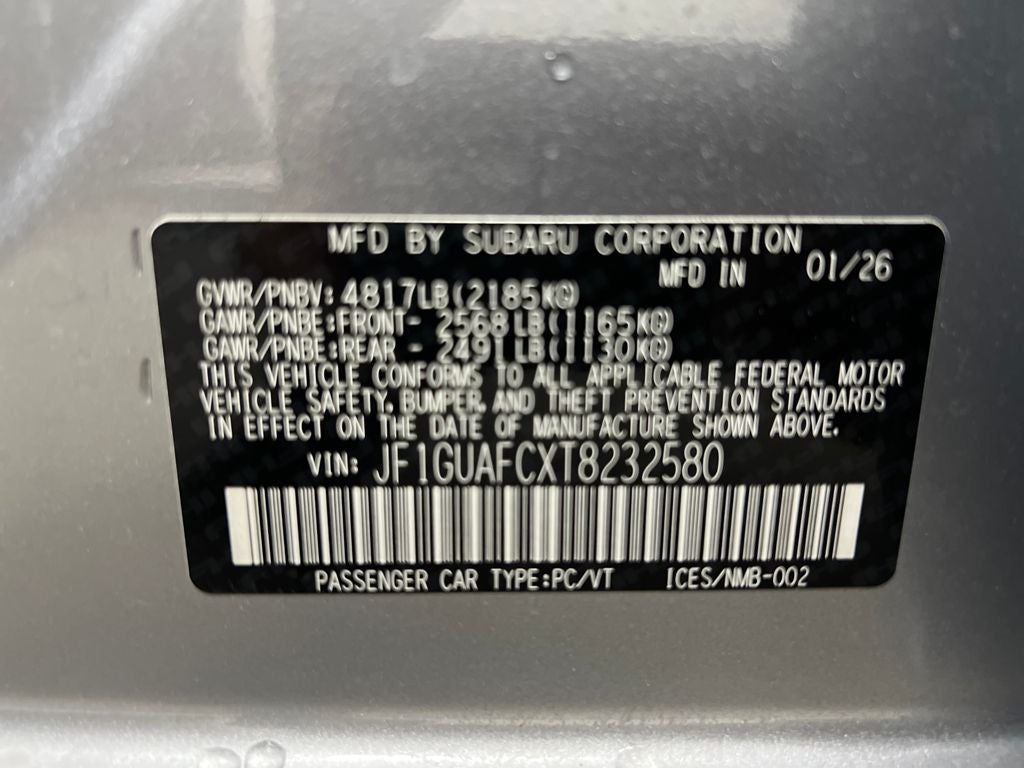 2026 Subaru IMPREZA Sport