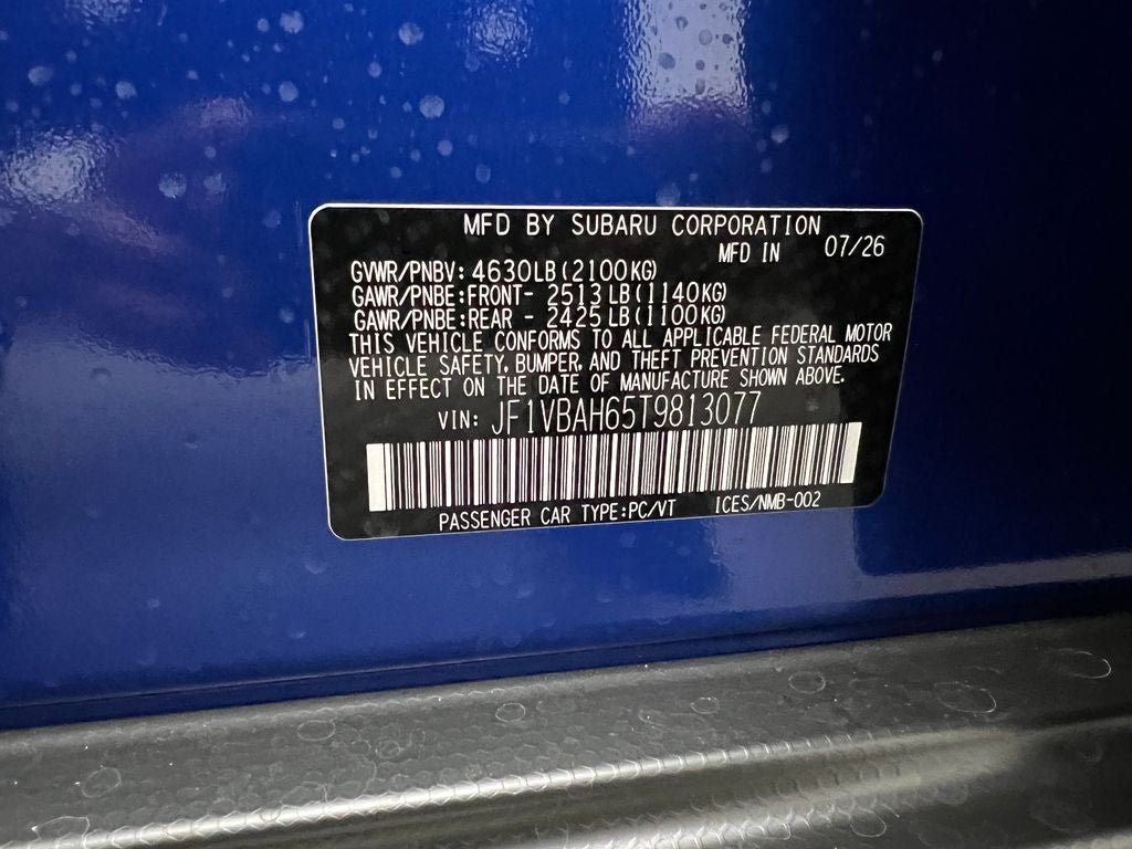 2026 Subaru WRX Premium