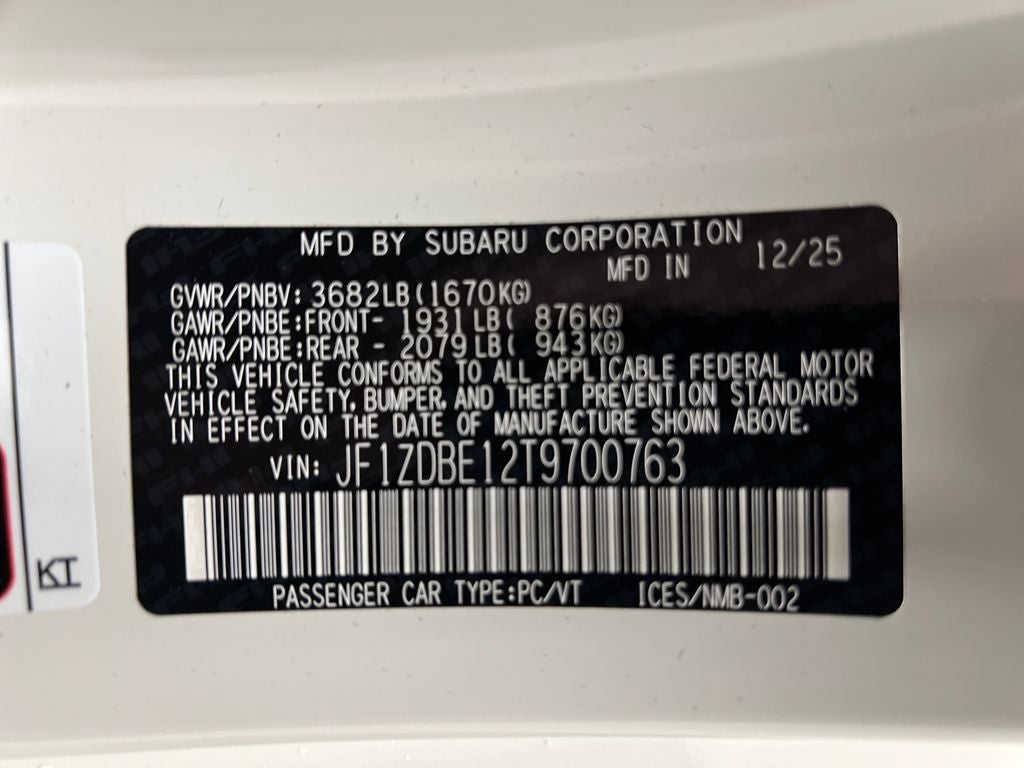 2026 Subaru BRZ Limited