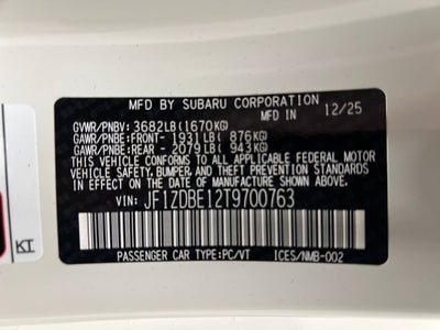 2026 Subaru BRZ Limited