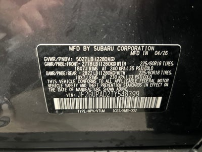 2026 Subaru OUTBACK Premium