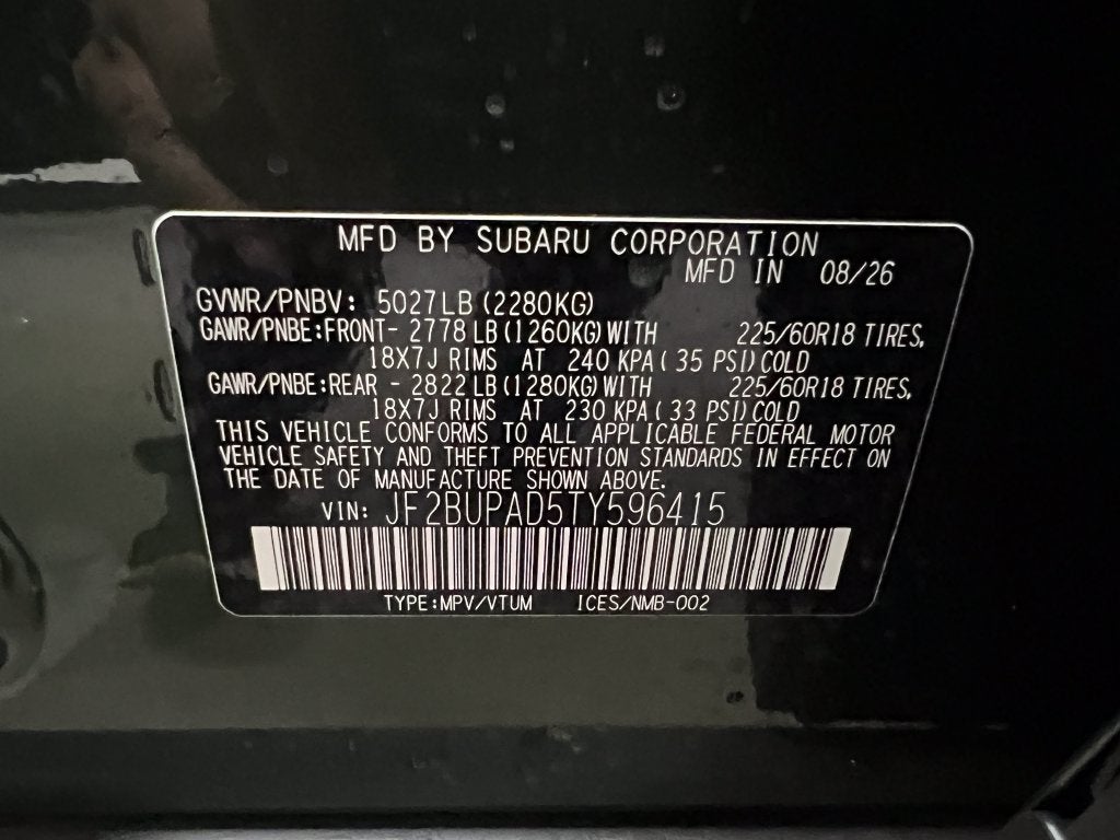 2026 Subaru OUTBACK Premium
