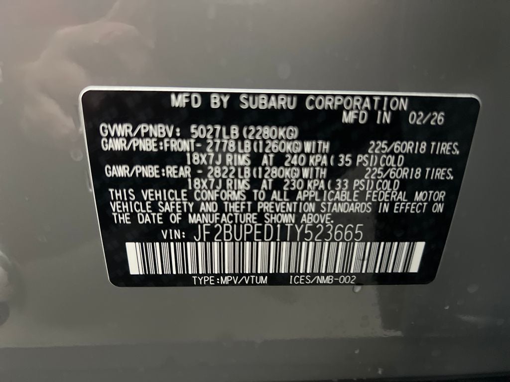 2026 Subaru OUTBACK Touring