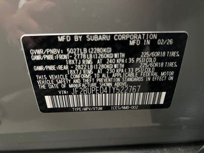2026 Subaru OUTBACK Touring