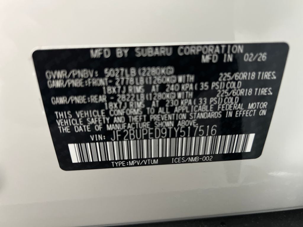 2026 Subaru OUTBACK Touring