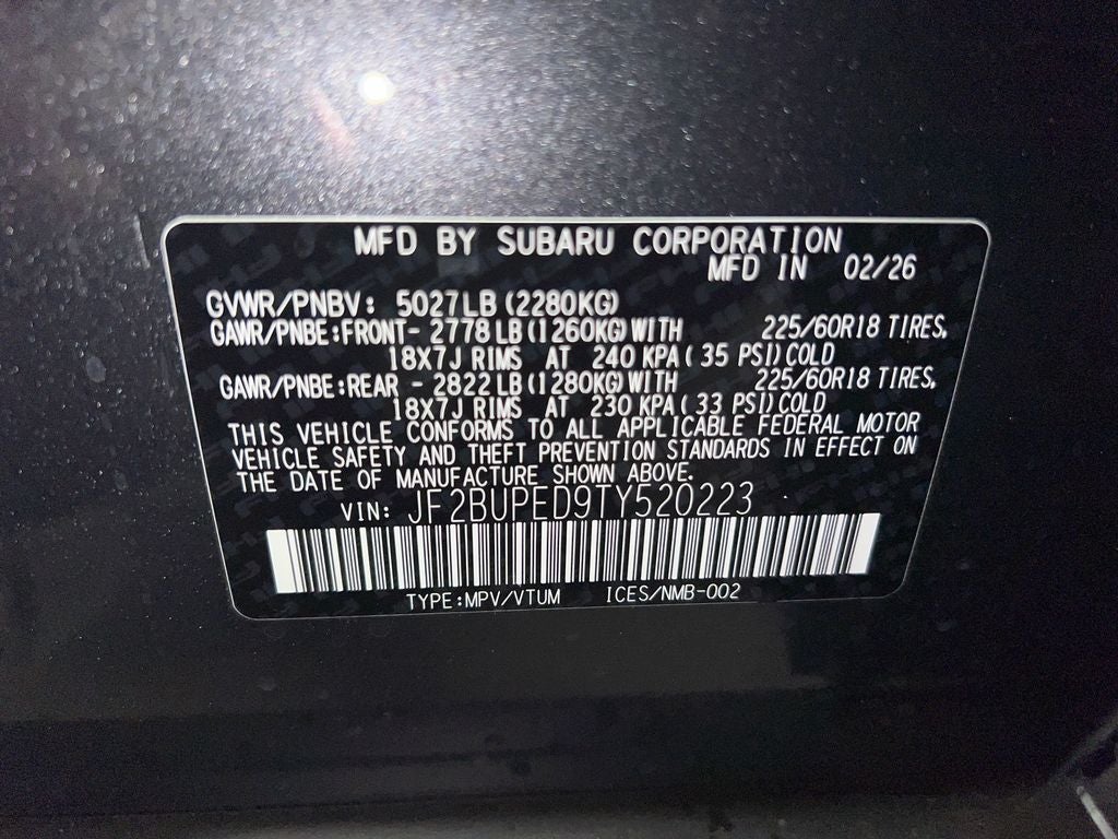 2026 Subaru OUTBACK Touring