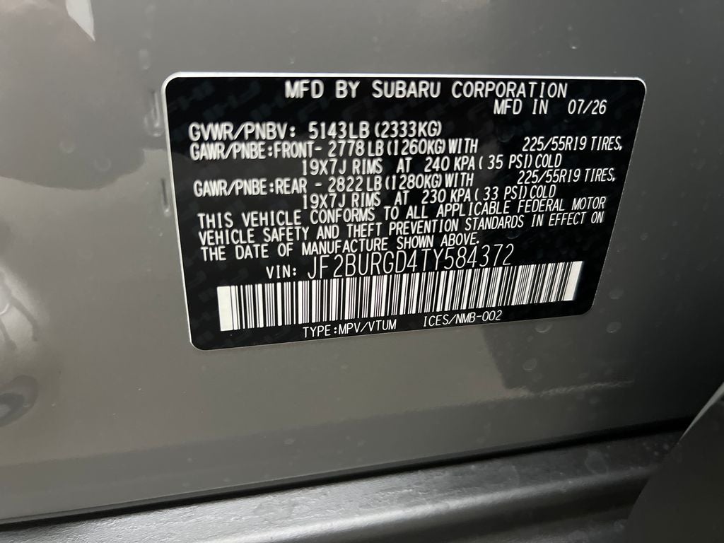 2026 Subaru OUTBACK Limited XT