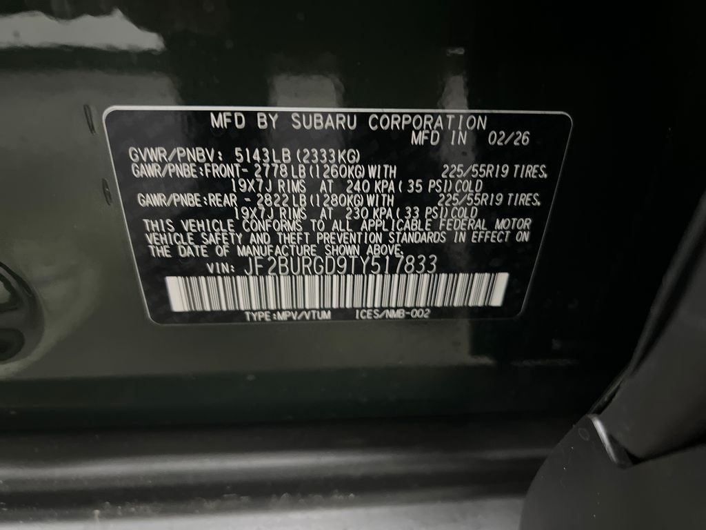 2026 Subaru OUTBACK Limited XT