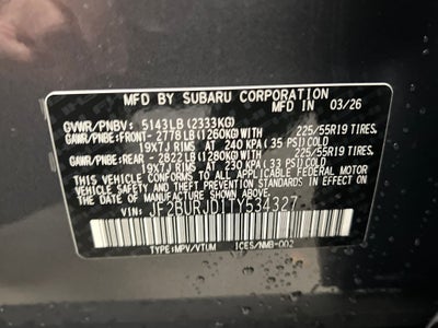 2026 Subaru OUTBACK Touring XT