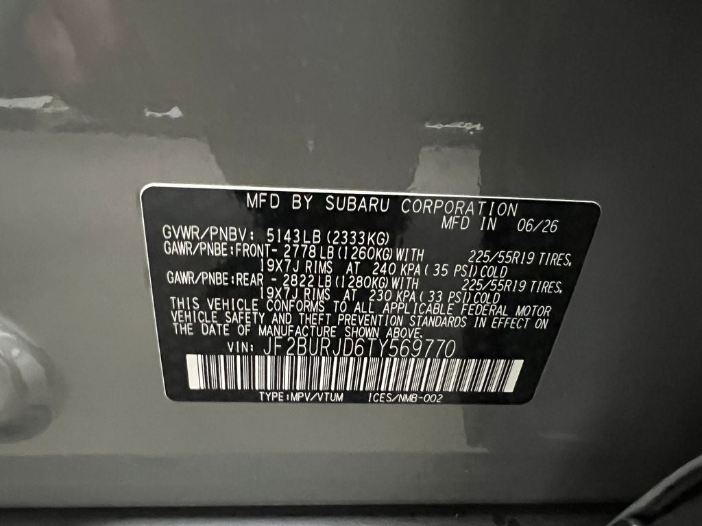 2026 Subaru OUTBACK Touring XT