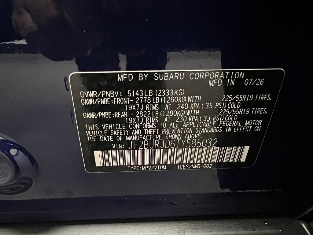2026 Subaru OUTBACK Touring XT