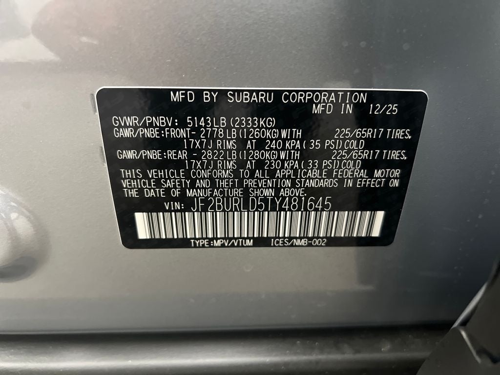 2026 Subaru OUTBACK Wilderness