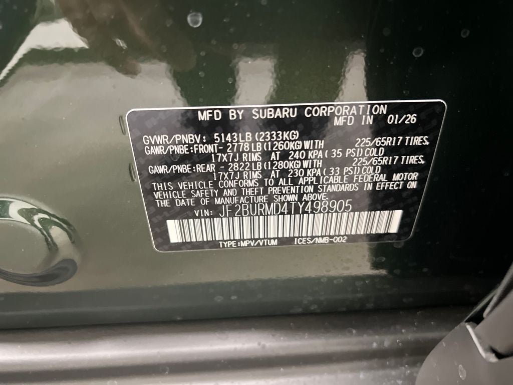 2026 Subaru OUTBACK Wilderness