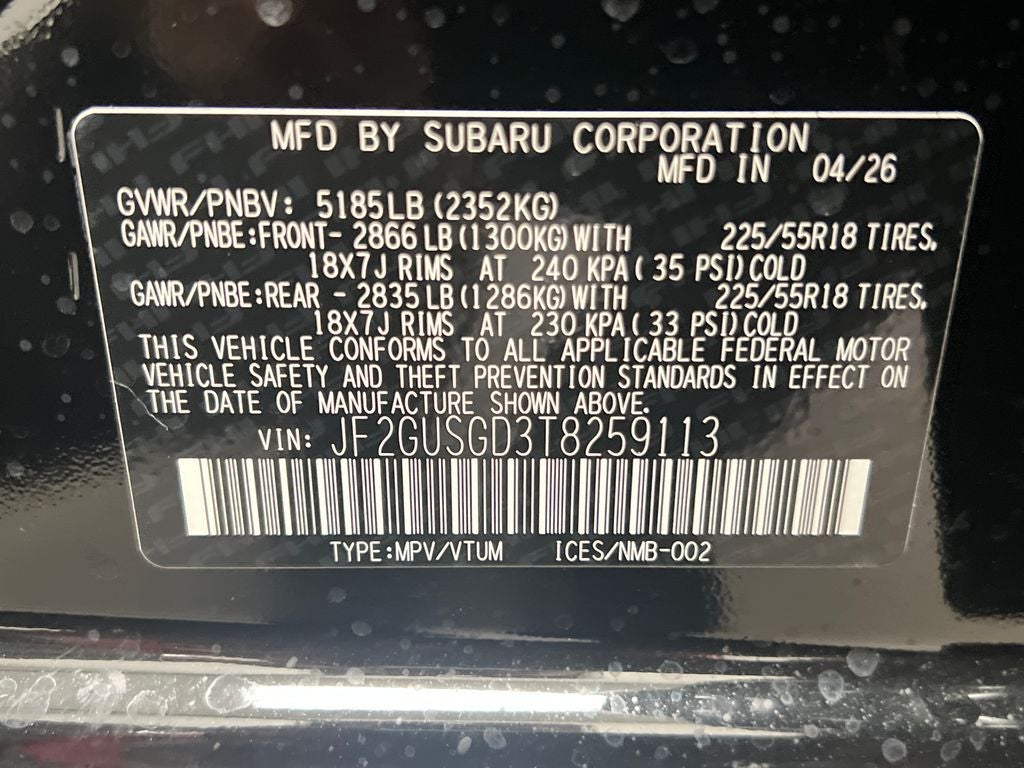 2026 Subaru CROSSTREK Sport Hybrid