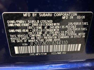 2026 Subaru CROSSTREK Limited Hybrid