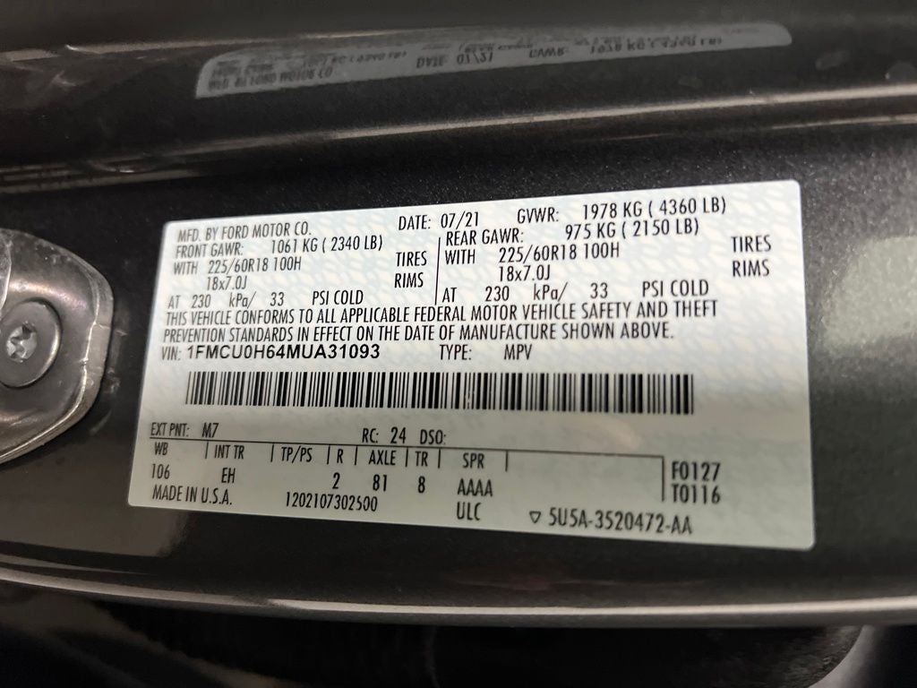 2021 Ford Escape SEL