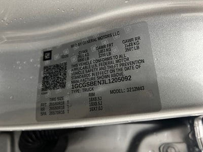 2020 Chevrolet Colorado Work Truck