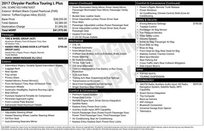 2017 Chrysler Pacifica Touring L Plus