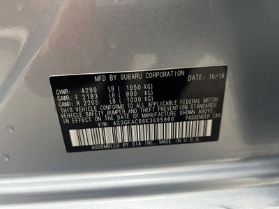 2019 Subaru Impreza 2.0i Premium