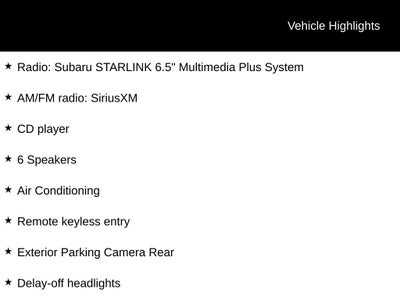2019 Subaru Impreza 2.0i Premium