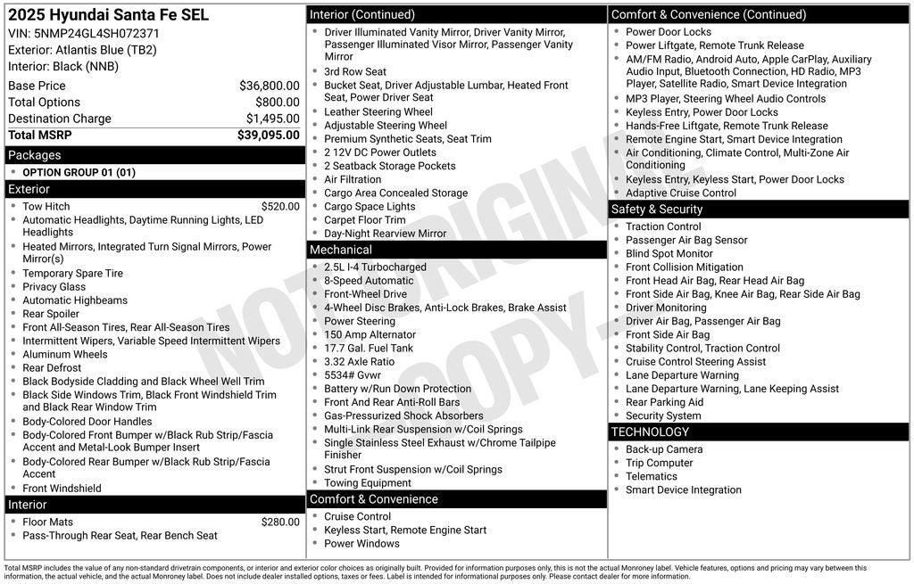 2025 Hyundai Santa Fe SEL