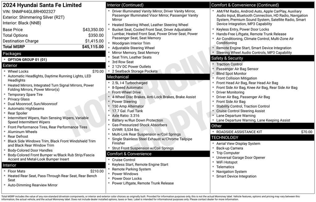 2024 Hyundai Santa Fe Limited