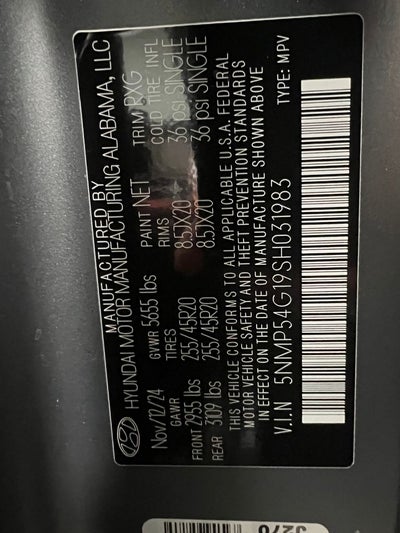 2025 Hyundai Santa Fe Hybrid Calligraphy