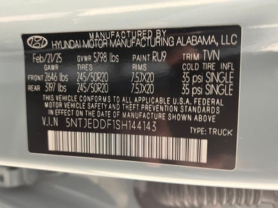 2025 Hyundai Santa Cruz Limited