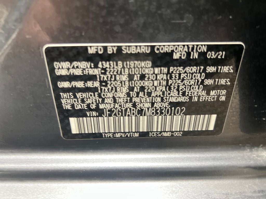2021 Subaru Crosstrek Base
