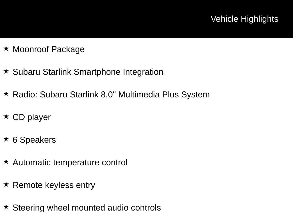 2019 Subaru Crosstrek 2.0i Limited