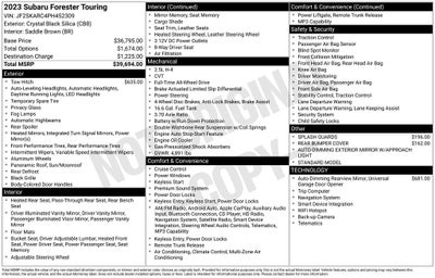 2023 Subaru Forester Touring